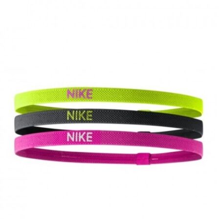 Nike Hairband Neon Yellow/Black/Pink 3-Pack
