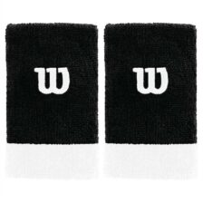 Wilson Extra Wide Sweatband Black 2-Pack