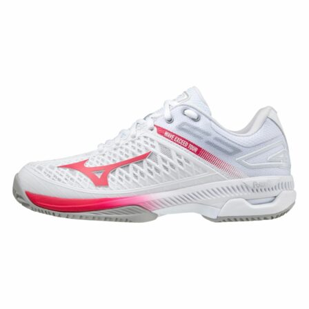 Mizuno Wave Exceed Tour 4 Ladies White/Rose Red