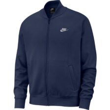 Nike Sportswear Club Fleece Bomber Jacket Midnight Navy/White