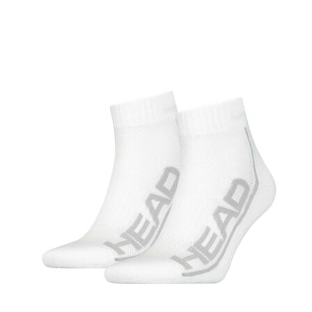 Head Socks Tennis 2-pack Stripe Quarter White