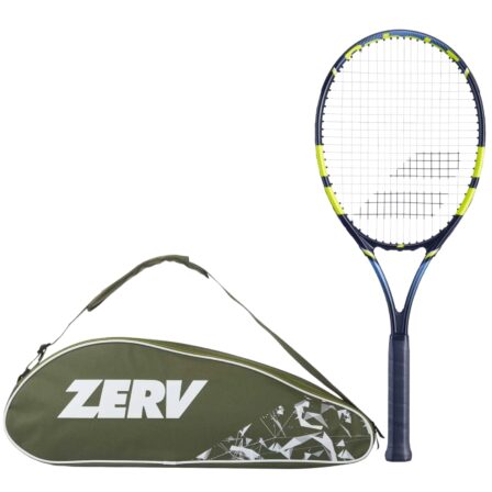 Babolat Tennis Package Deal (Voltage Strung + Spenzer Elite Bag Z3)