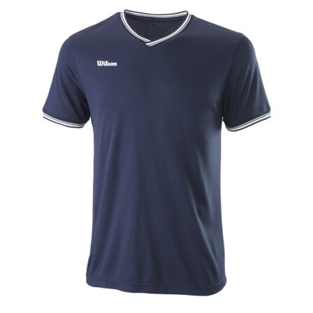 Wilson-Team-ll-High-V-Neck-T-shirt-Navy-1