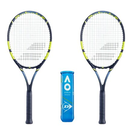 Babolat Tennis Pakettitarjous (Babolat Voltage Strung + Dunlop Australian Open)