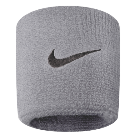 Nike Swoosh Wristbands 2-Pack Matte Silver/Black