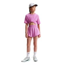 Nike One Girls Dri-FIT 7.5cm 2-in-1 Shorts Magenta
