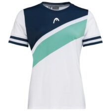 Head Perf T-shirt Women White/Nile Green